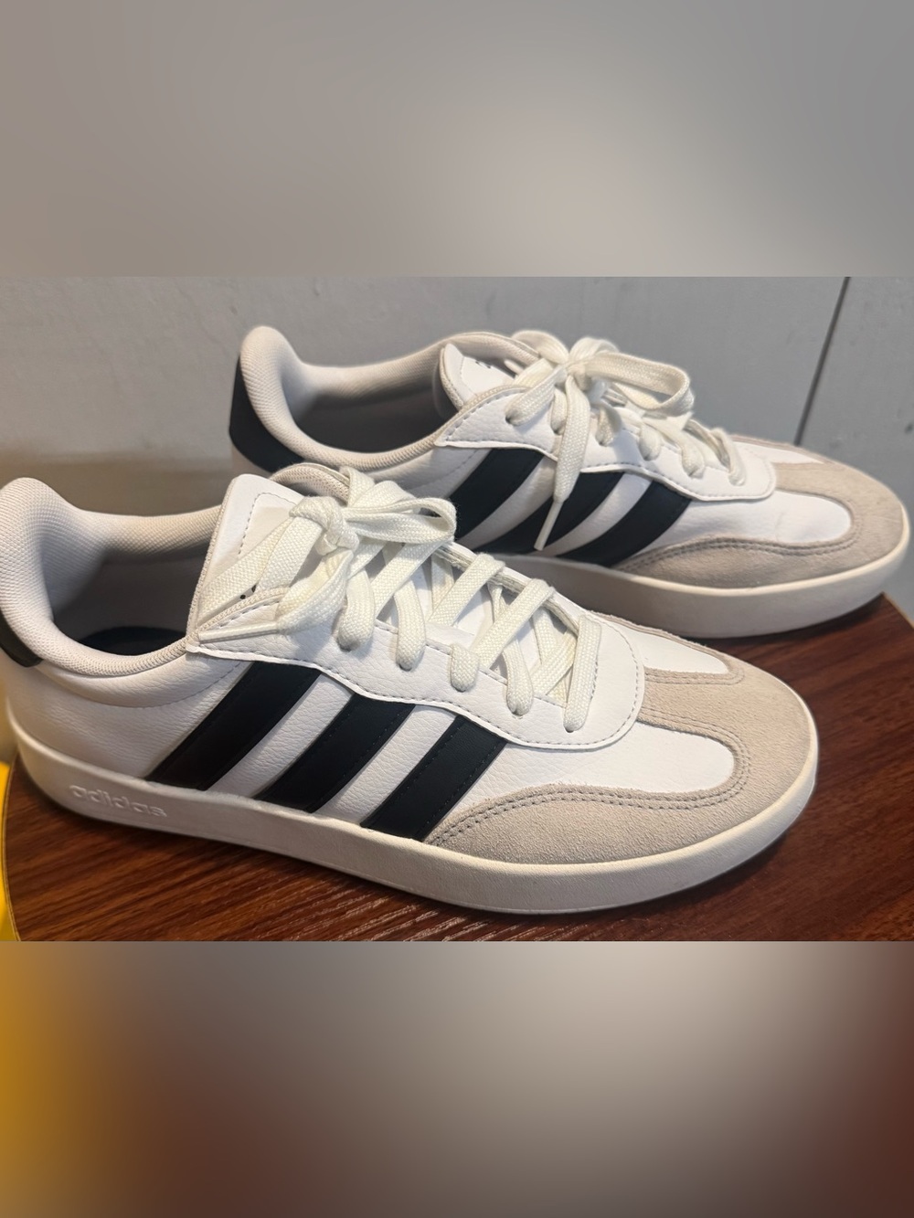 adidas women’s White, Black Retro Sneakers